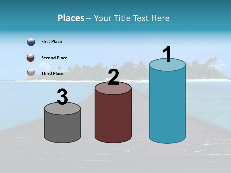 A Small Resort Island In The Indian Ocean. PowerPoint Template