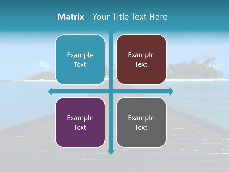 A Small Resort Island In The Indian Ocean. PowerPoint Template