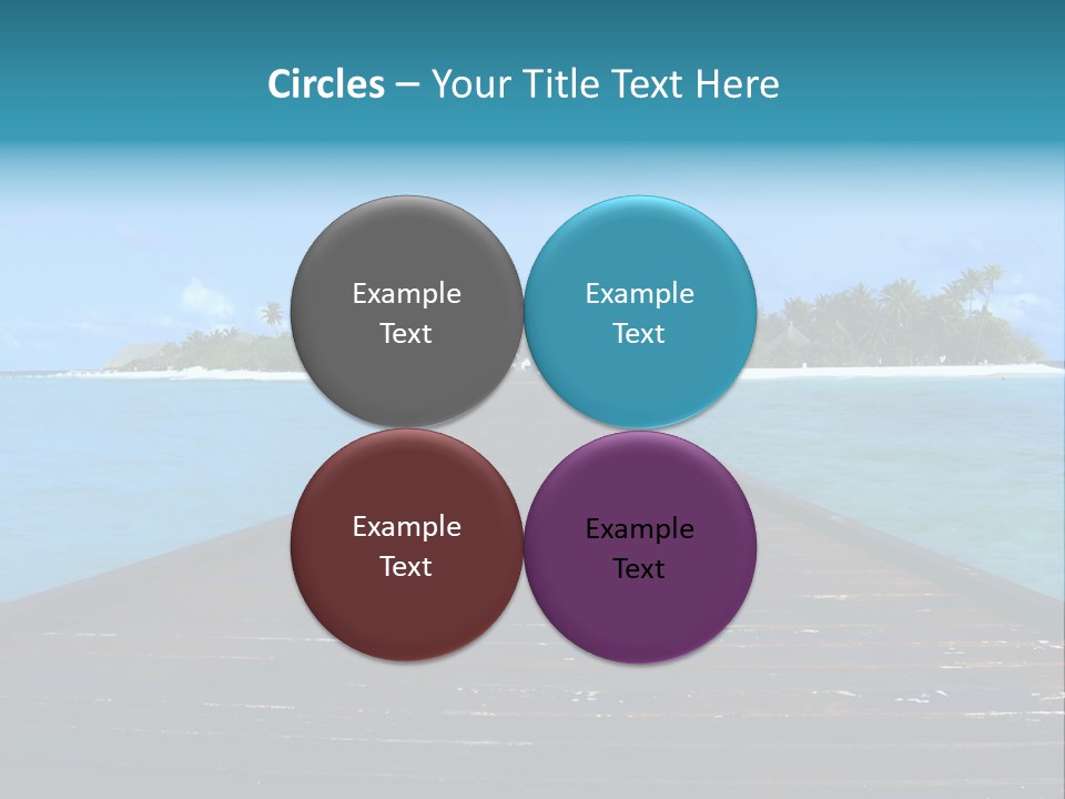 A Small Resort Island In The Indian Ocean. PowerPoint Template