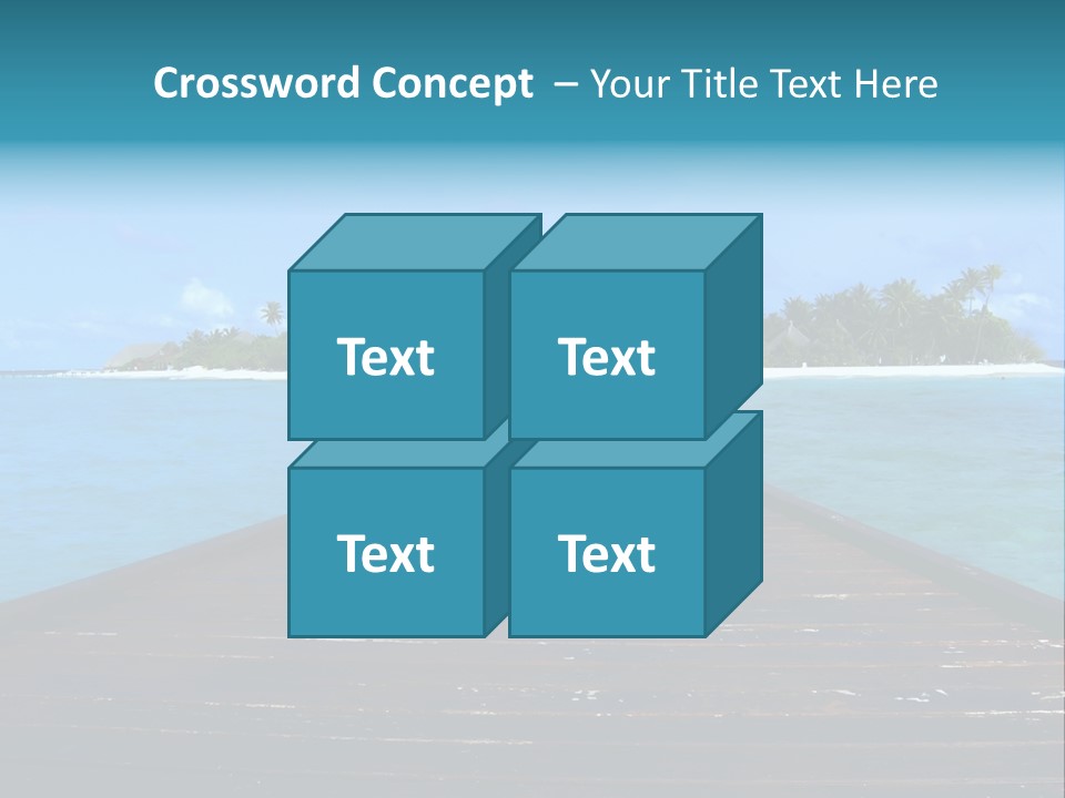 A Small Resort Island In The Indian Ocean. PowerPoint Template