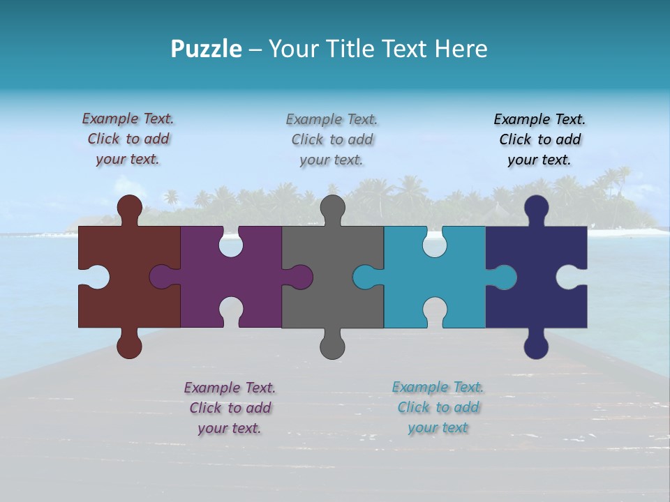 A Small Resort Island In The Indian Ocean. PowerPoint Template