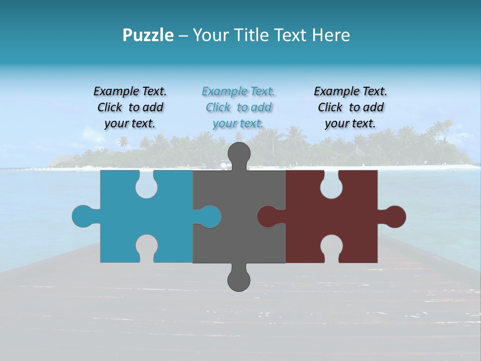 A Small Resort Island In The Indian Ocean. PowerPoint Template