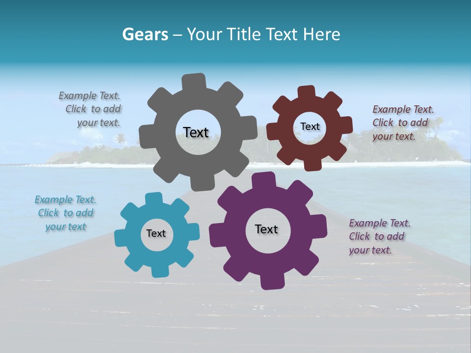 A Small Resort Island In The Indian Ocean. PowerPoint Template