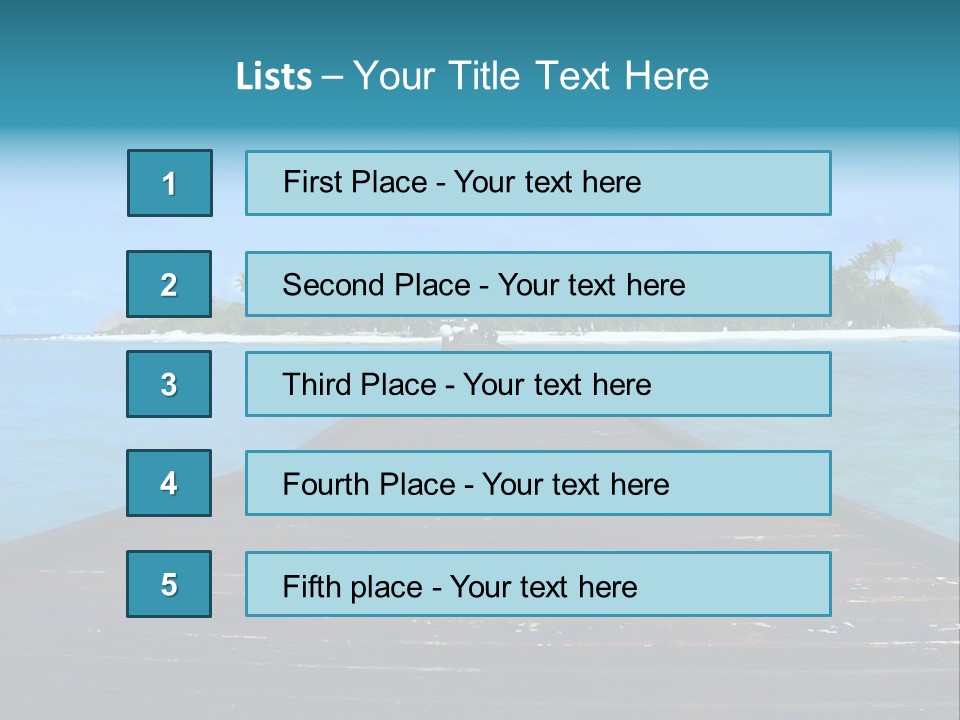 A Small Resort Island In The Indian Ocean. PowerPoint Template