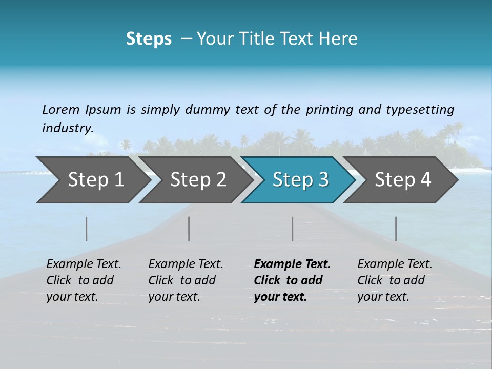 A Small Resort Island In The Indian Ocean. PowerPoint Template