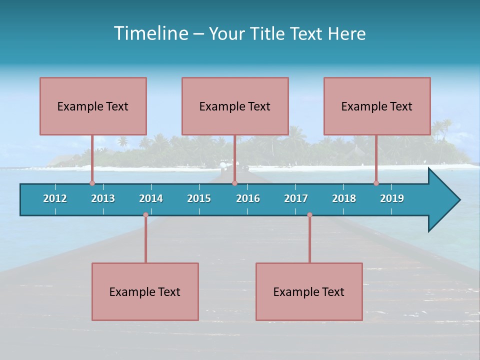 A Small Resort Island In The Indian Ocean. PowerPoint Template