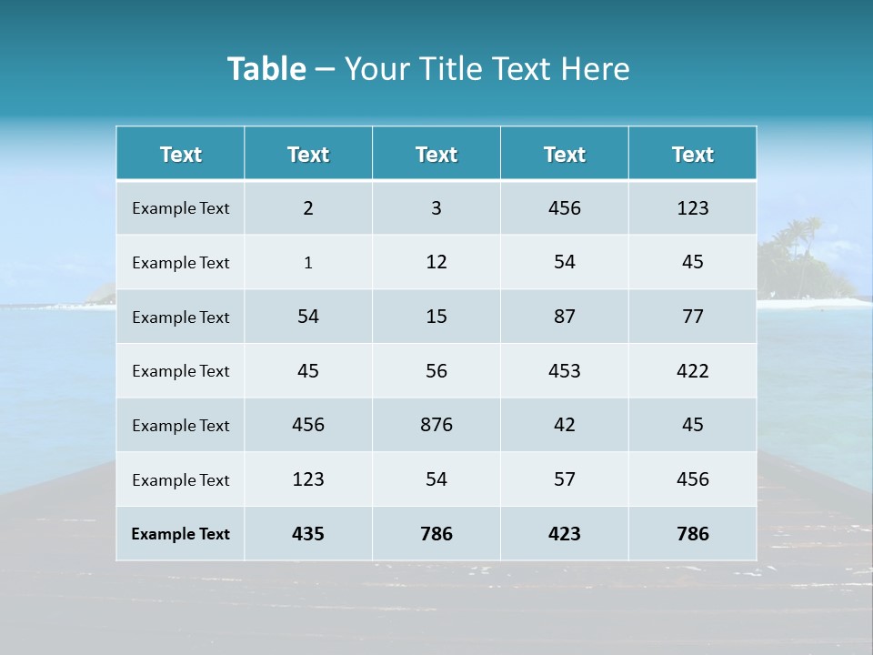 A Small Resort Island In The Indian Ocean. PowerPoint Template