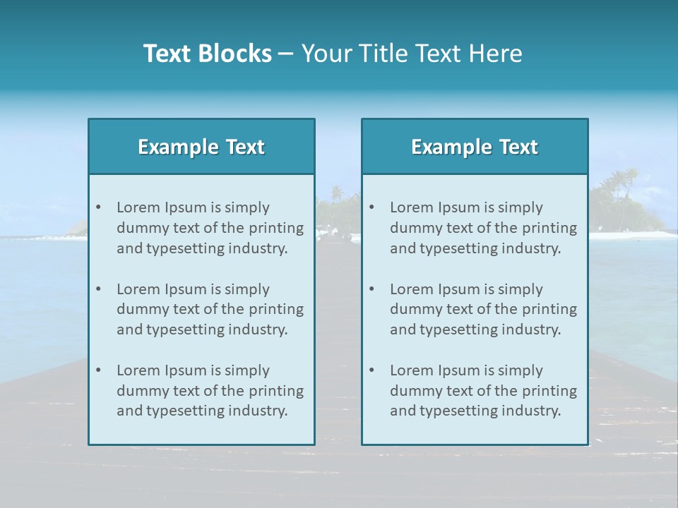 A Small Resort Island In The Indian Ocean. PowerPoint Template