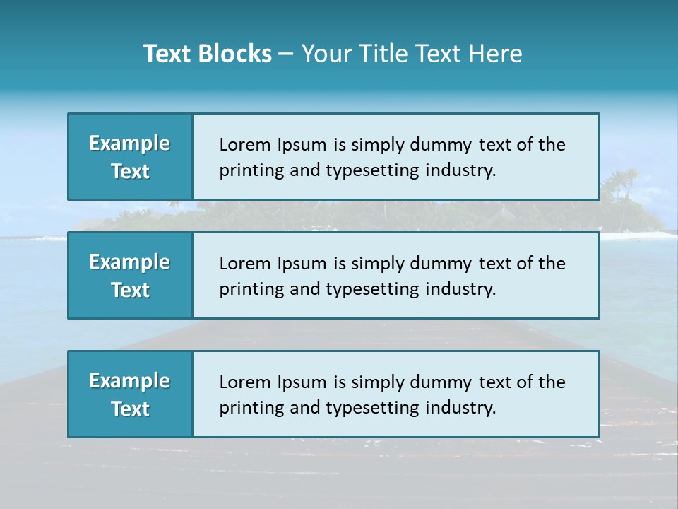 A Small Resort Island In The Indian Ocean. PowerPoint Template