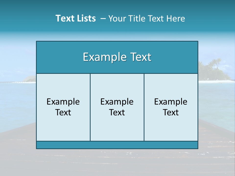 A Small Resort Island In The Indian Ocean. PowerPoint Template