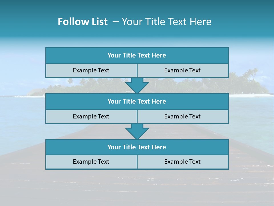 A Small Resort Island In The Indian Ocean. PowerPoint Template