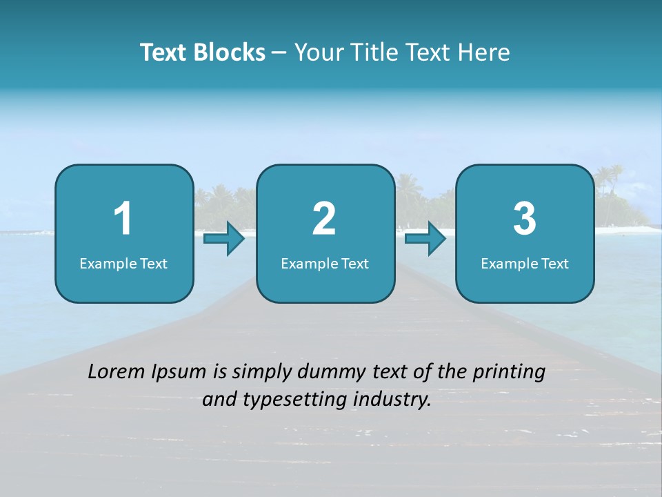 A Small Resort Island In The Indian Ocean. PowerPoint Template