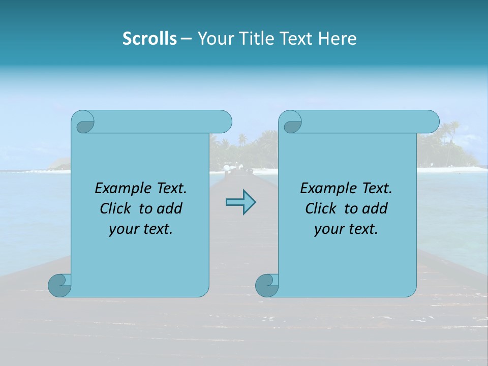 A Small Resort Island In The Indian Ocean. PowerPoint Template