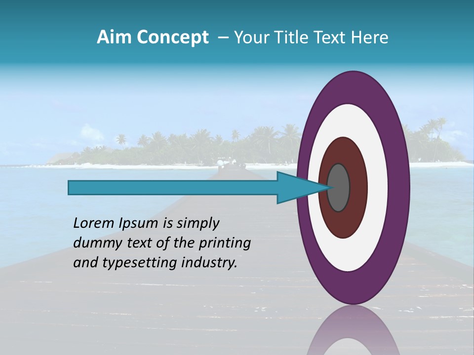 A Small Resort Island In The Indian Ocean. PowerPoint Template