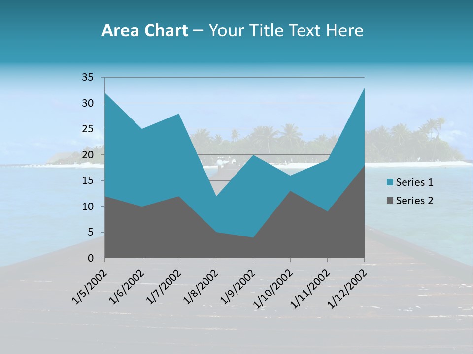 A Small Resort Island In The Indian Ocean. PowerPoint Template