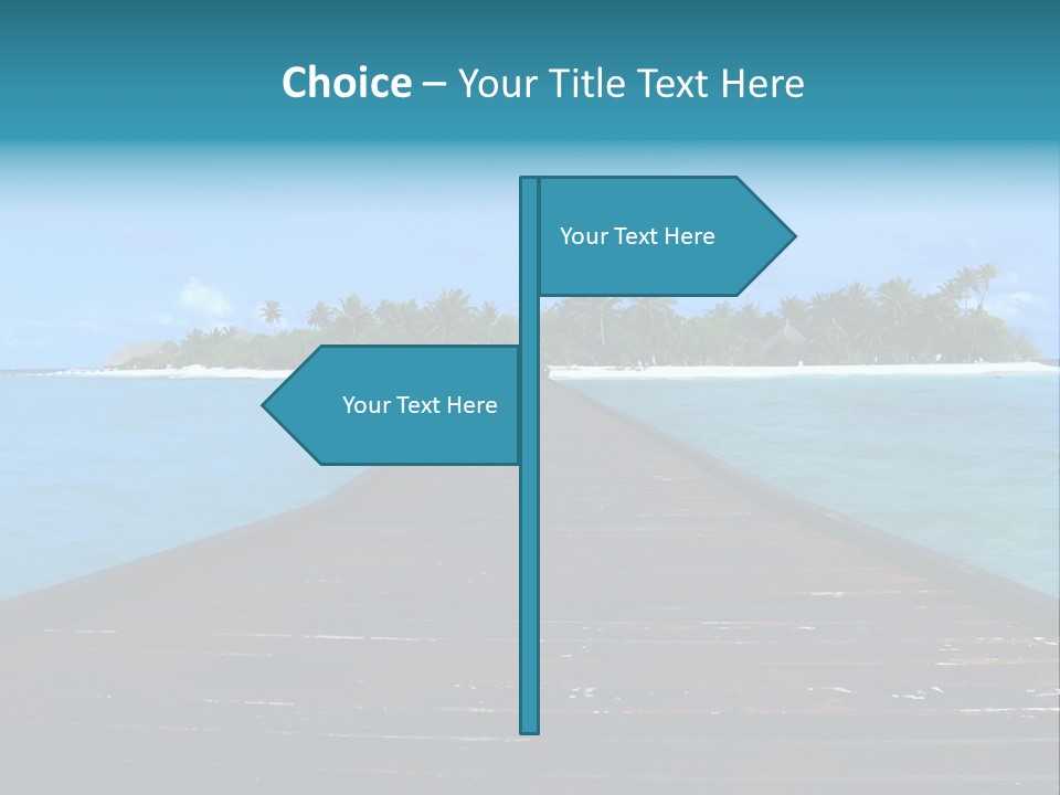 A Small Resort Island In The Indian Ocean. PowerPoint Template