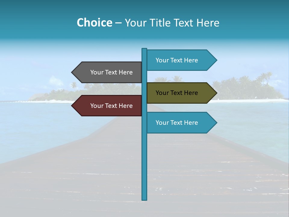 A Small Resort Island In The Indian Ocean. PowerPoint Template