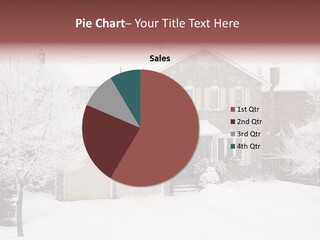 House In A Heavy Snowfall PowerPoint Template