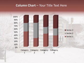 House In A Heavy Snowfall PowerPoint Template