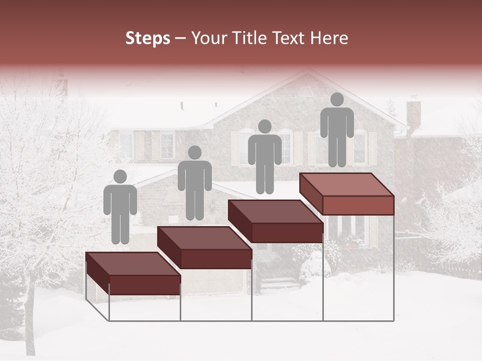 House In A Heavy Snowfall PowerPoint Template