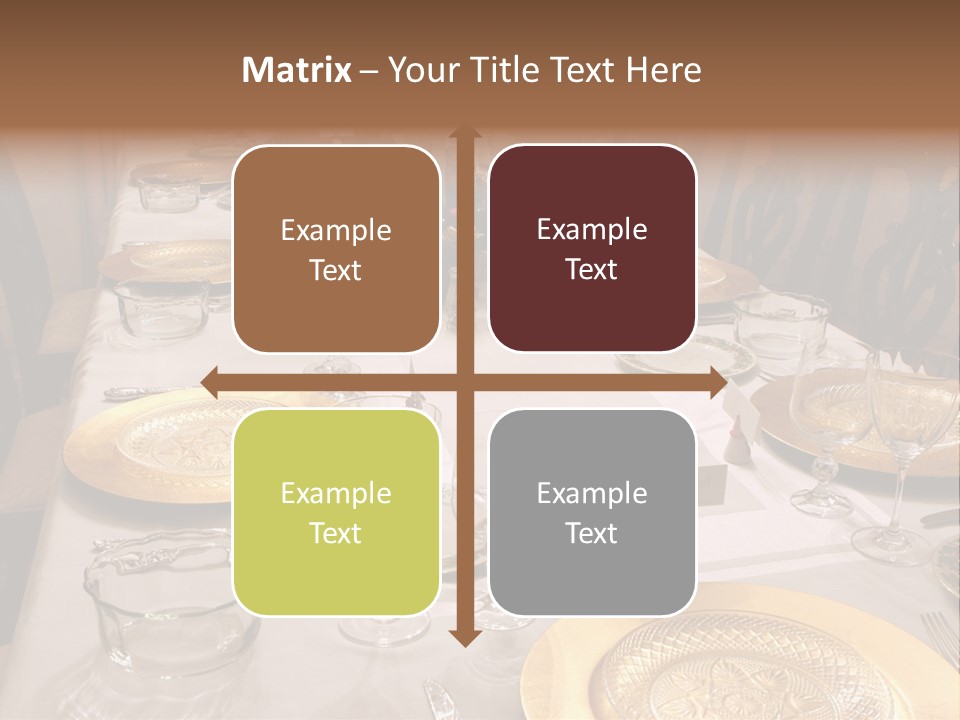Festive Holiday Table PowerPoint Template
