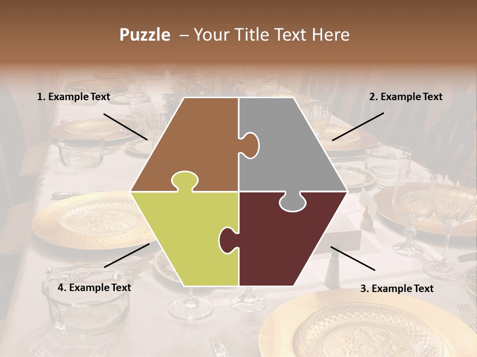 Festive Holiday Table PowerPoint Template