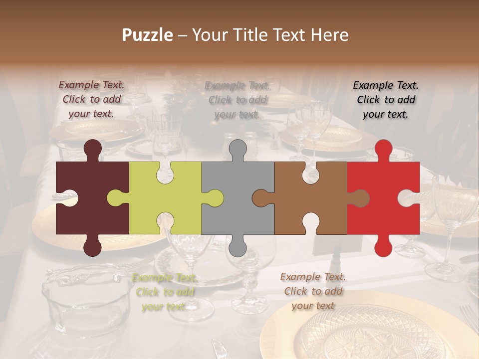 Festive Holiday Table PowerPoint Template