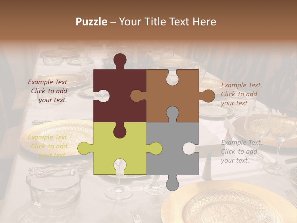 Festive Holiday Table PowerPoint Template