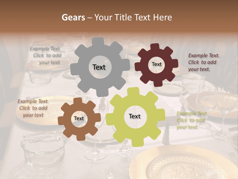 Festive Holiday Table PowerPoint Template