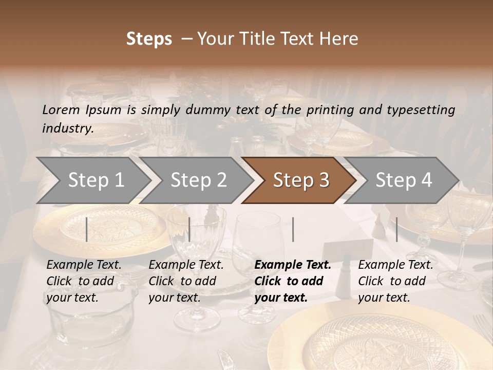 Festive Holiday Table PowerPoint Template