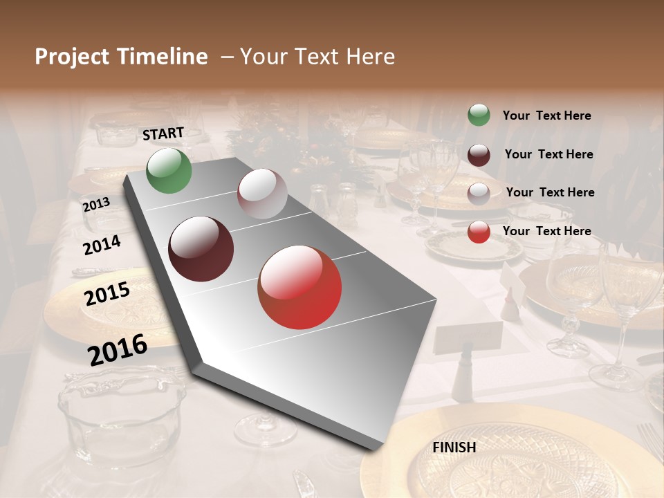 Festive Holiday Table PowerPoint Template