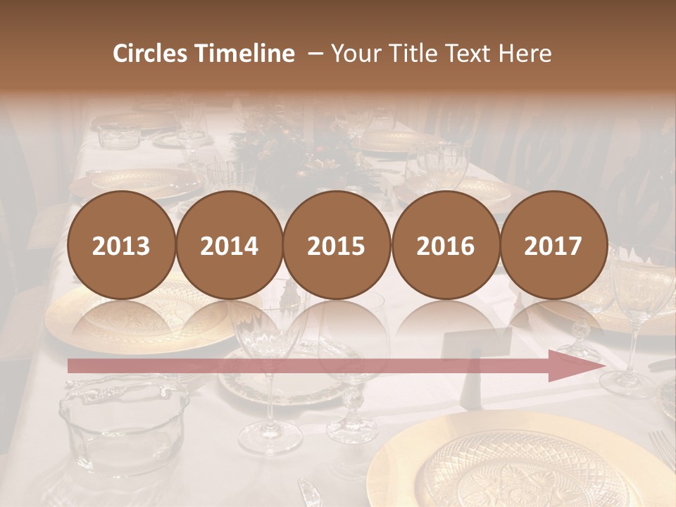 Festive Holiday Table PowerPoint Template