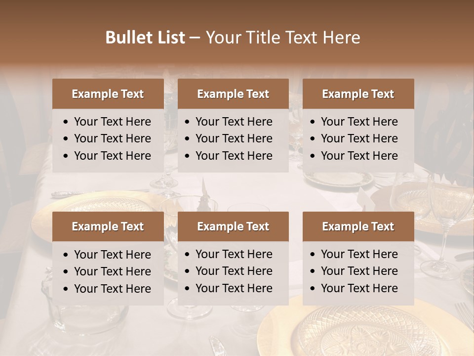 Festive Holiday Table PowerPoint Template