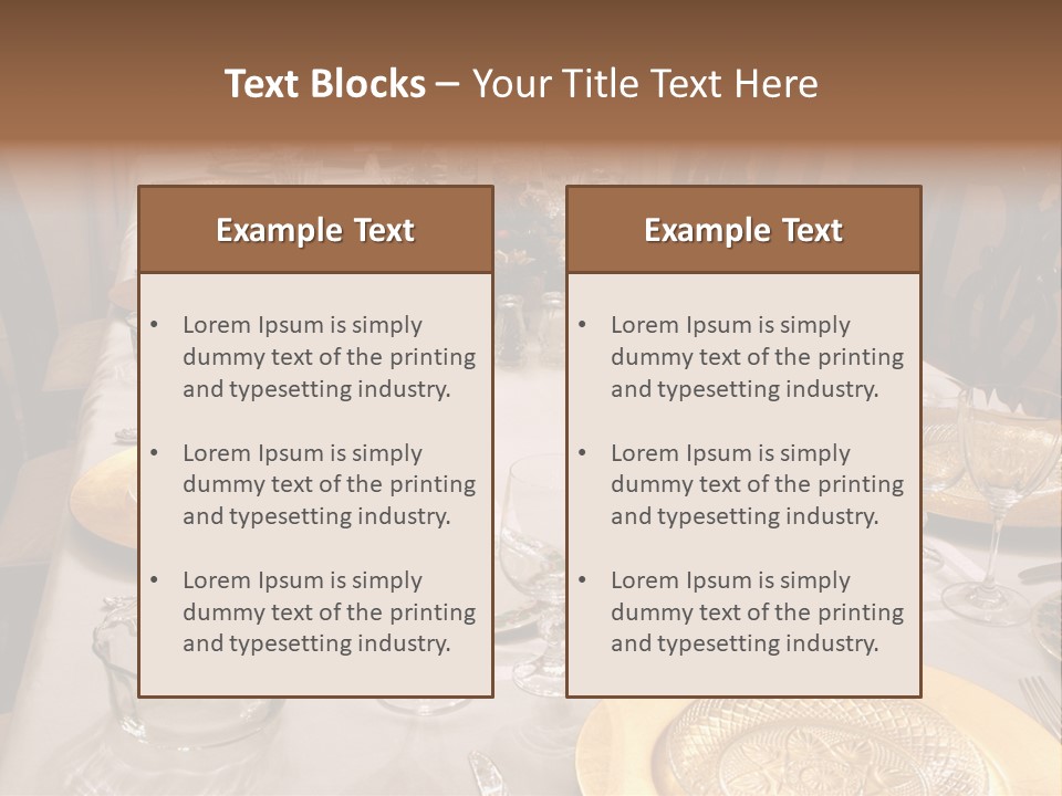 Festive Holiday Table PowerPoint Template