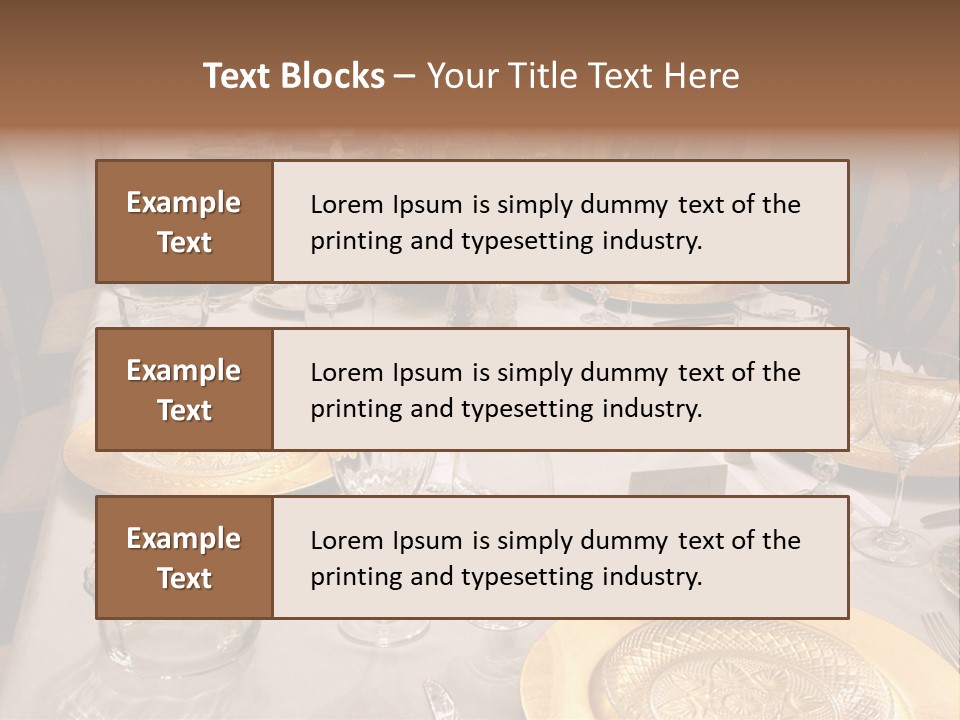 Festive Holiday Table PowerPoint Template