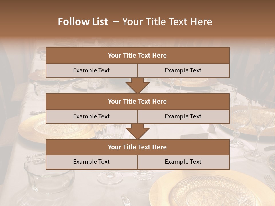 Festive Holiday Table PowerPoint Template