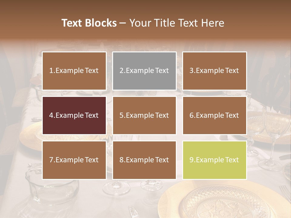 Festive Holiday Table PowerPoint Template