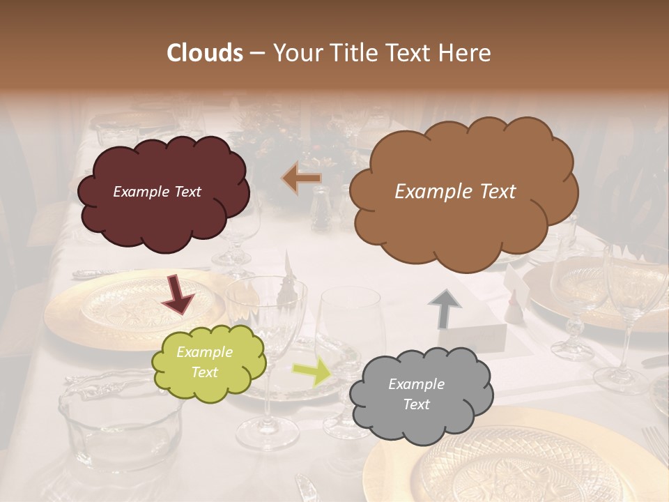 Festive Holiday Table PowerPoint Template