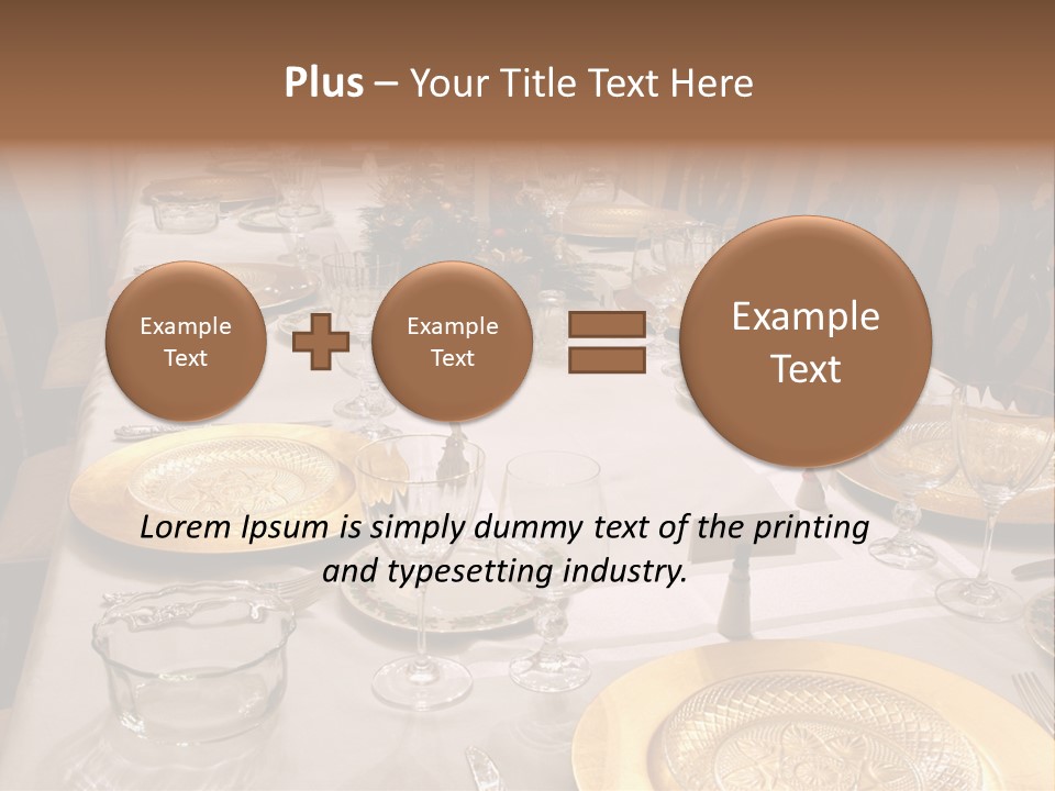 Festive Holiday Table PowerPoint Template