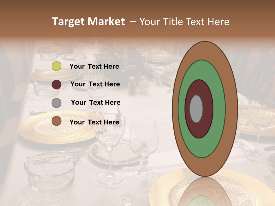 Festive Holiday Table PowerPoint Template