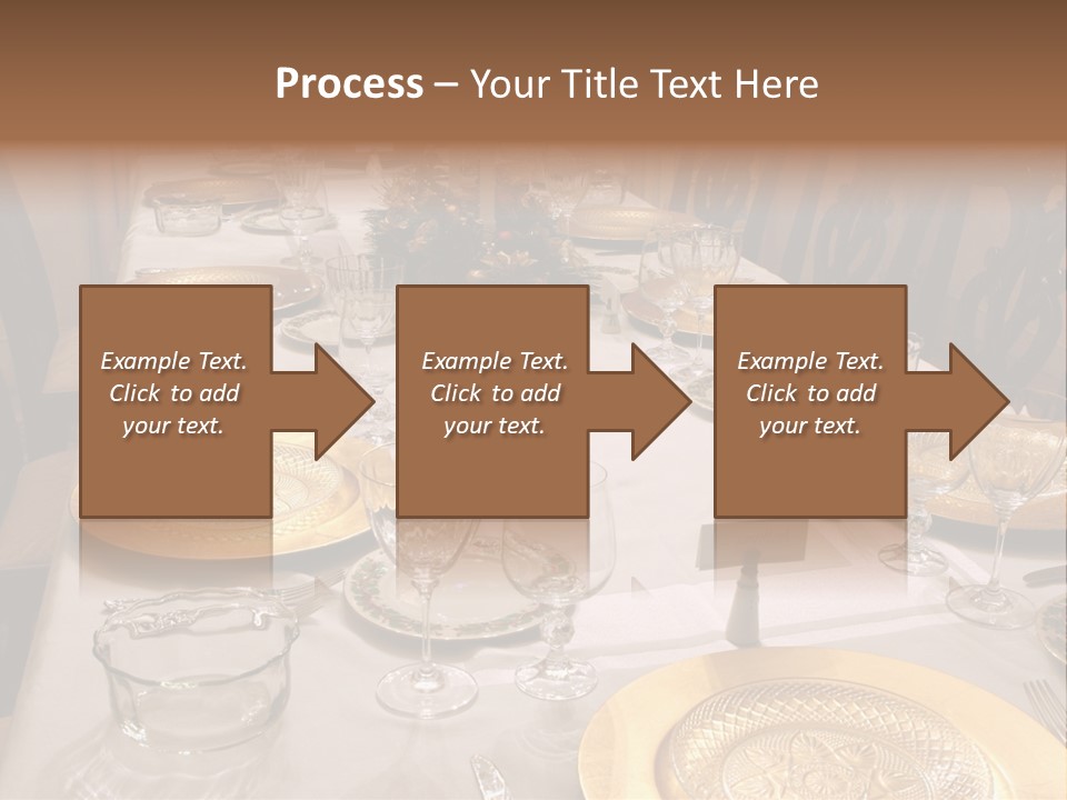Festive Holiday Table PowerPoint Template