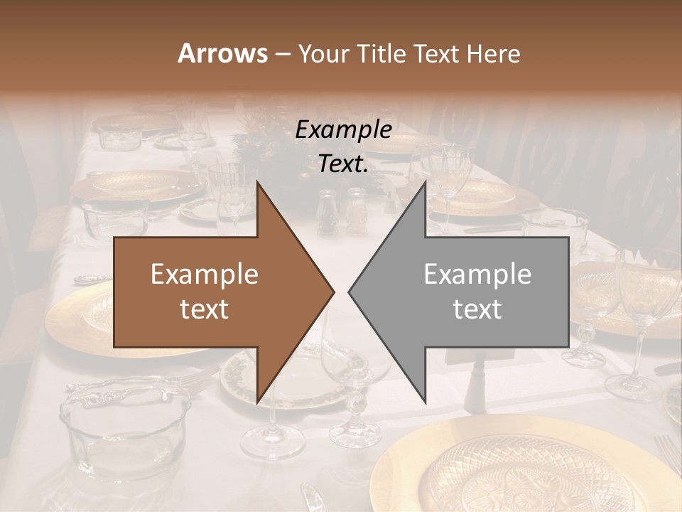 Festive Holiday Table PowerPoint Template