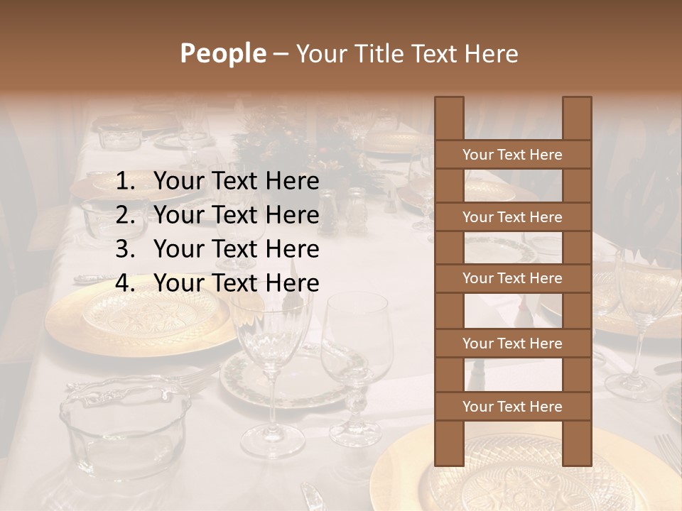 Festive Holiday Table PowerPoint Template