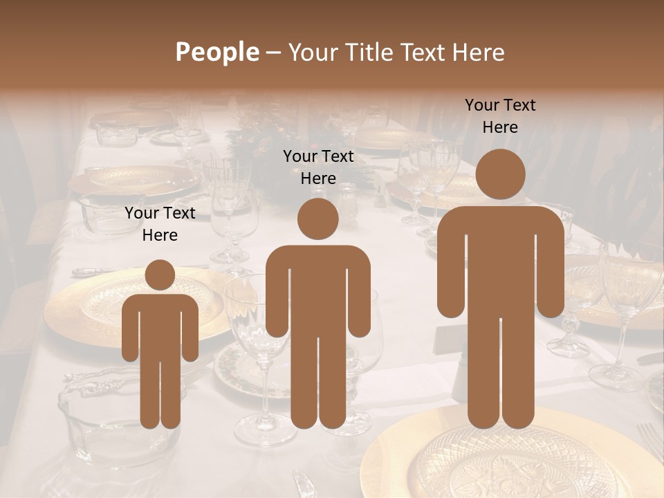 Festive Holiday Table PowerPoint Template