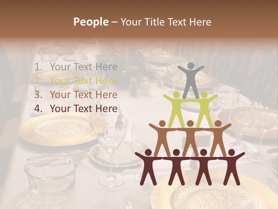 Festive Holiday Table PowerPoint Template