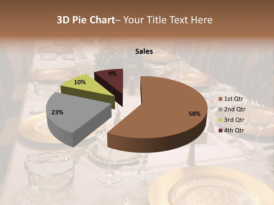 Festive Holiday Table PowerPoint Template