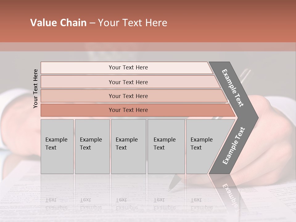 Businessman Writing On A Form PowerPoint Template