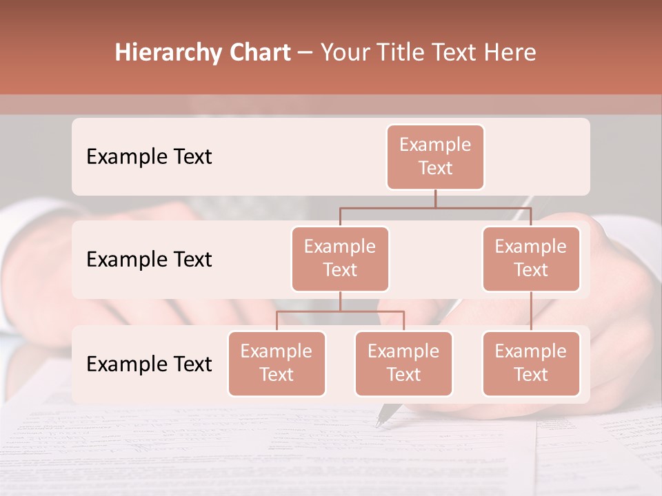 Businessman Writing On A Form PowerPoint Template