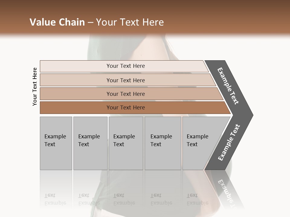 The Pregnant Female On A White Background PowerPoint Template