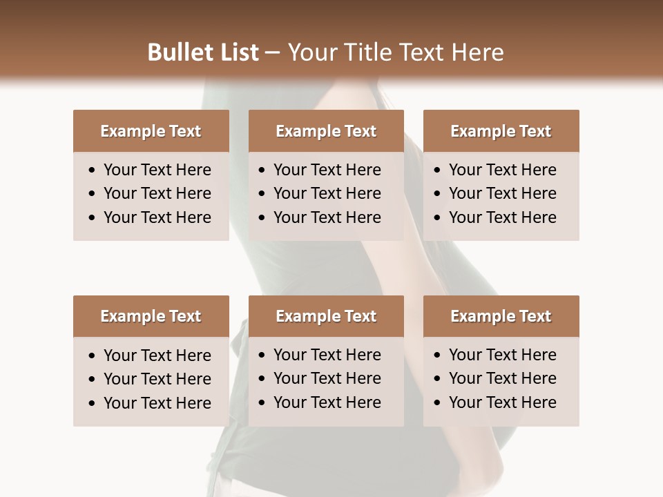 The Pregnant Female On A White Background PowerPoint Template